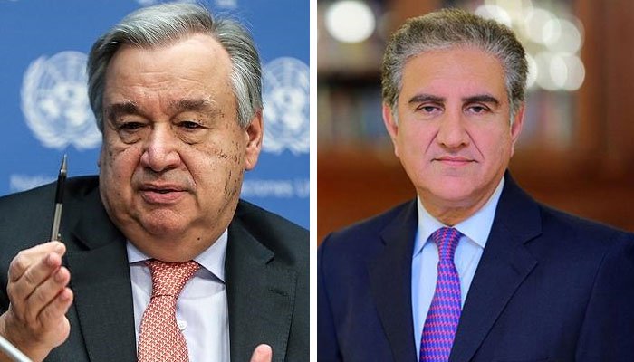 مقبوضہ کشمیر کی موجودہ صورتحال پر وزیرخارجہ کا اقوام متحدہ کے سیکرٹری کو خط