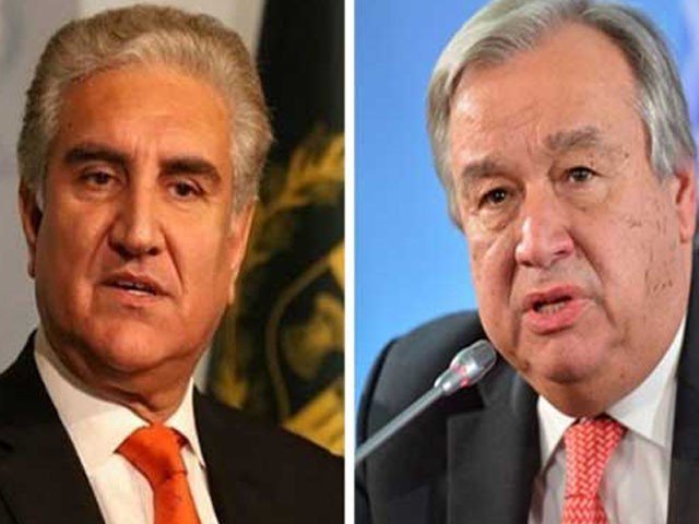 Shah Mahmood Qureshi - António Guterres