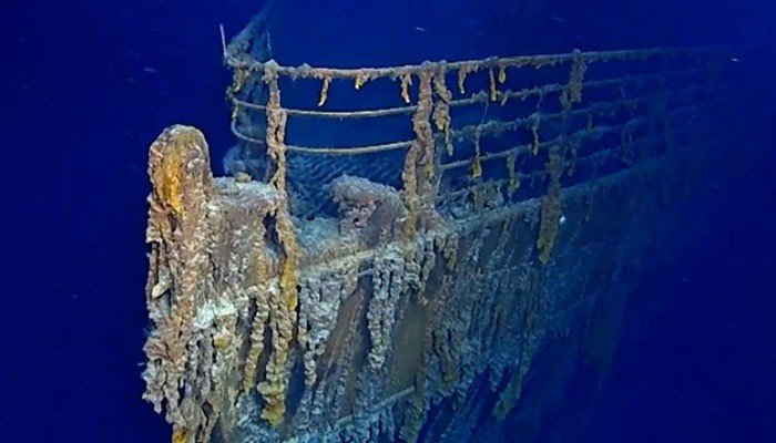 بحراوقیانوس میں غرق ٹائی ٹینک کی تازہ ترین ویڈیو جاری