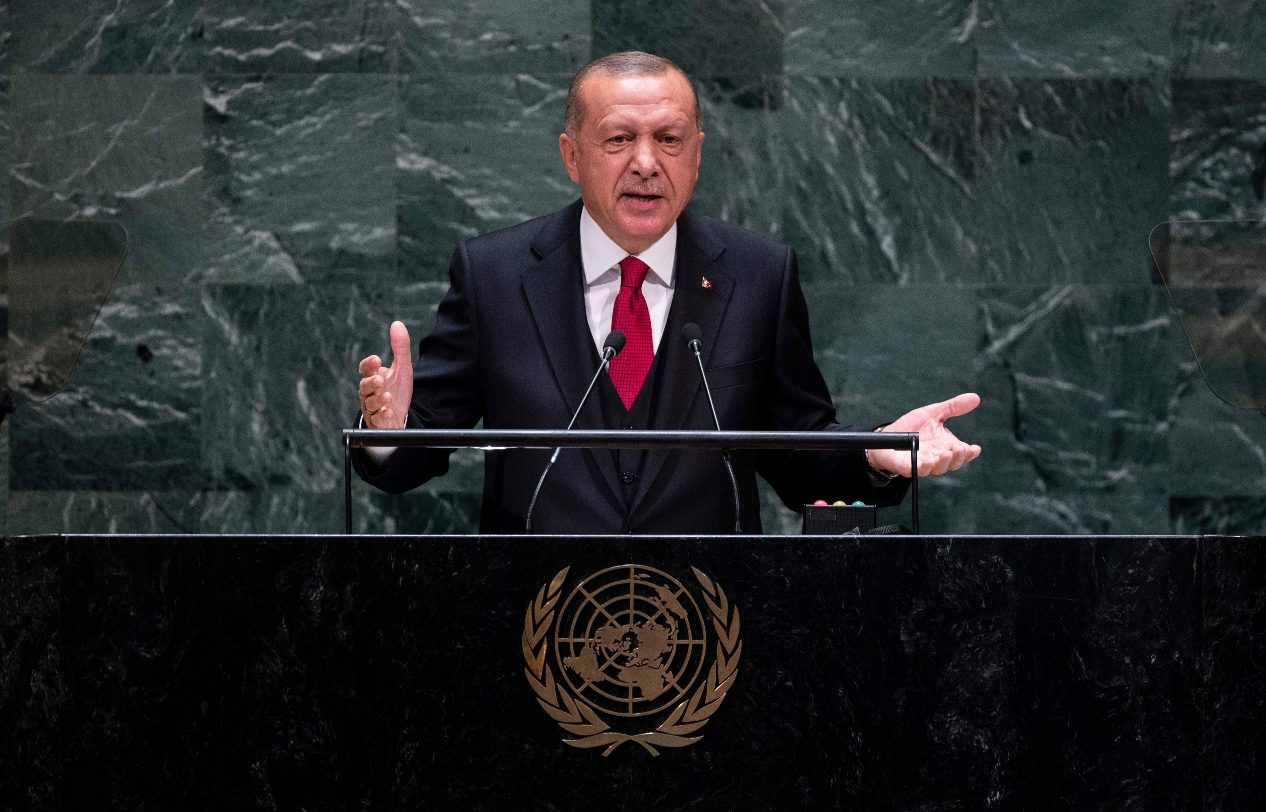 ترک صدر اردوان نے اقوام متحدہ میں مسئلہ کشمیر اٹھا دیا