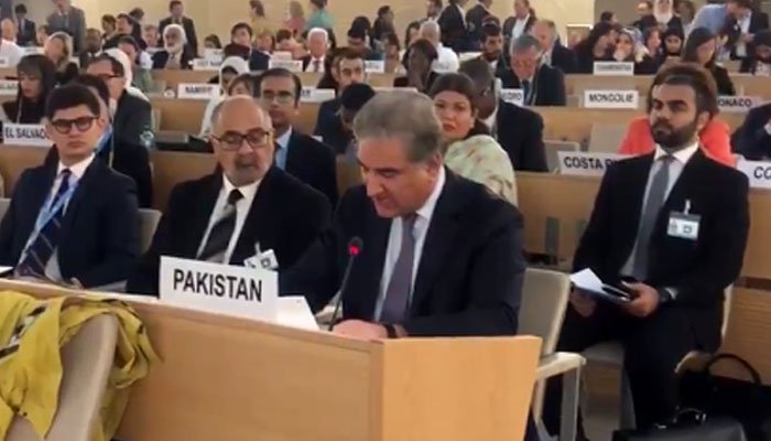 وزیر خارجہ نے کشمیر میں بھارتی بربریت کو انسانی حقوق کونسل کے سامنے رکھ دیا