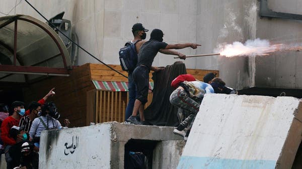 بغداد میں مظاہرے جاری، عراقی فورسز کی کارروائی میں ایک احتجاجی ہلاک، 12 زخمی