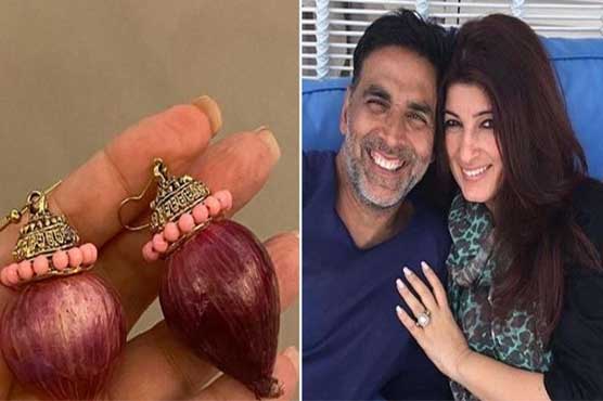 اکشے کمار کا اپنی بیوی ٹوئنکل کھنہ کیلئے پیاز والی بالیوں کا تحفہ