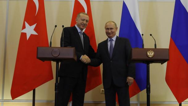 صدر پوتن کی طرف سے صدر ایردوان کو نئے سال کی مبارکباد