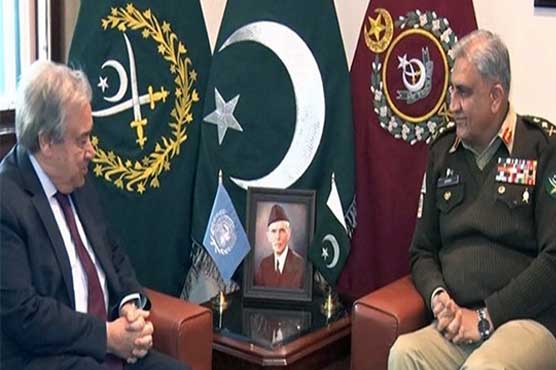 کشمیر سے متعلق اقوام متحدہ کی قراردادوں پر عملدرآمد کی ضرورت ہے: آرمی چیف