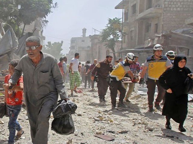 شامی فوج کی اسکول پر بمباری میں اساتذہ اور بچوں سمیت 20 افراد جاں بحق