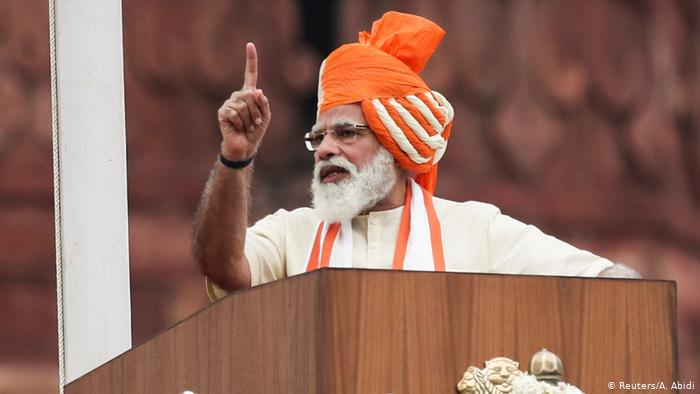 يوم آزادی پر مودی کی تقرير، پاکستان اور چين کو سخت پيغام