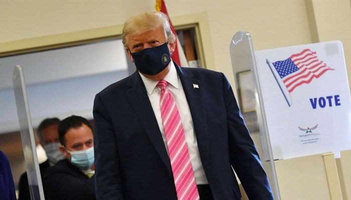 ڈونلڈ ٹرمپ نے صدارتی انتخاب کیلئے اپنا ووٹ کاسٹ کر دیا