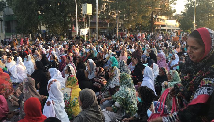 لیڈی ہیلتھ ورکرز کا پارلیمنٹ کی طرف مارچ کا اعلان