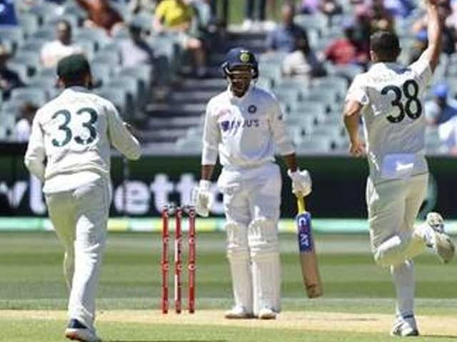 آسٹریلیا کے خلاف ٹیسٹ میچ میں بھارت 36 رنز پر ڈھیر