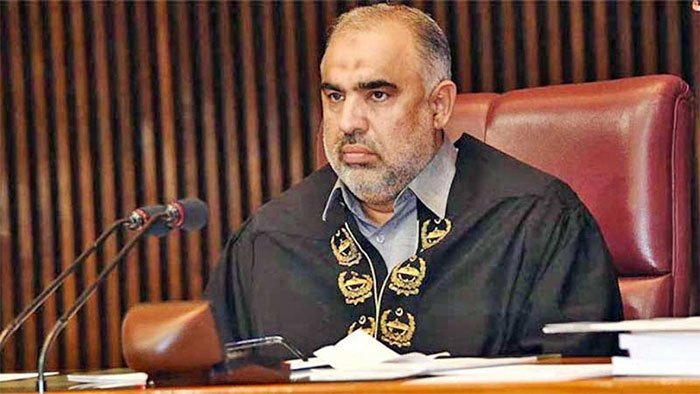 اسپیکر اسد قیصر کا قومی اسمبلی میں ہنگامہ آرائی پر کارروائی کا فیصلہ