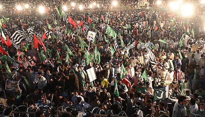 حیدر آباد میں پی ڈی ایم جلسے کی تیاریاں زور و شور سے جاری