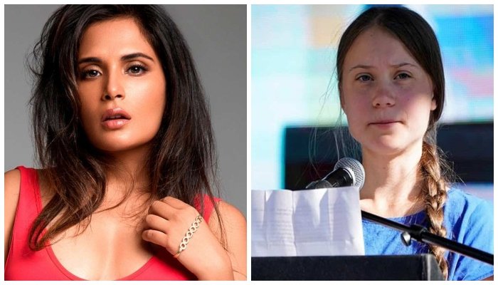 بھارتی کسانوں کے حق میں آواز اٹھانے پر رچا چڈھا گریٹا تھنبرگ کی مشکور