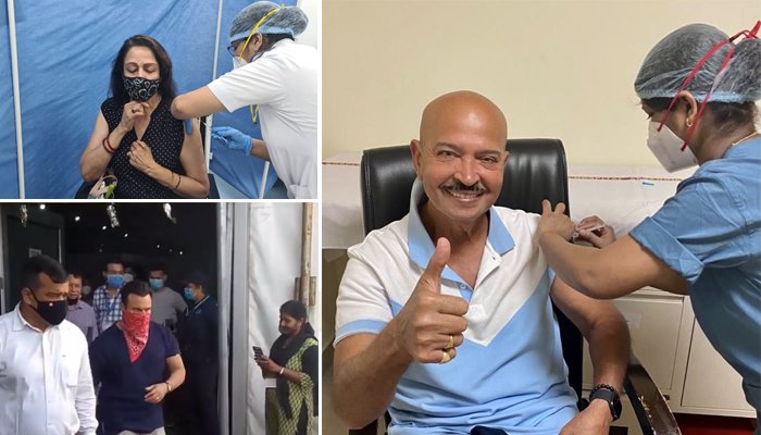 ہیما مالنی اور سیف علی خان سمیت متعدد بالی وڈ شخصیات نے کورونا ویکسین لگوا لی