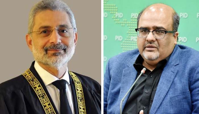 8 ہزار روپے پر نیب کا ملازم شہزاد اکبر عدلیہ کو لیکچر دیتا ہے: جسٹس قاضی فائز