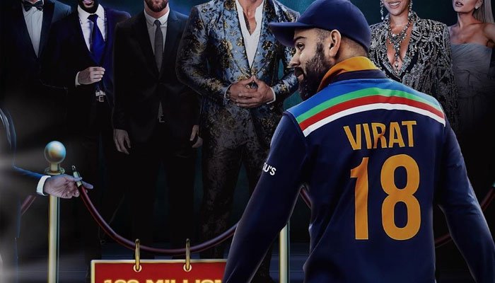 کوہلی انسٹاگرام پر 100 ملین کلب میں شامل ہونے والے پہلے کرکٹر