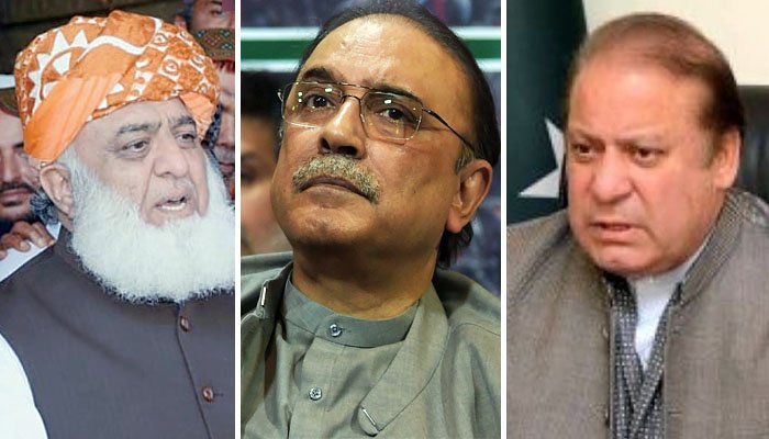 زرداری، نواز شریف اور فضل الرحمان کا وزیراعظم سے استعفے کا مطالبہ