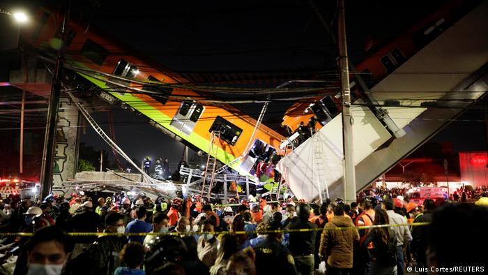 میکسیکو: میٹرو ریل حادثے میں متعدد ہلاک