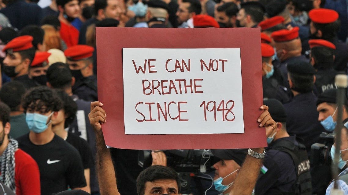 اردن: فلسطینیوں سے اظہار یکجہتی کے لیے مظاہرے، اسرائیلی سفیر کی بے دخلی کا مطالبہ