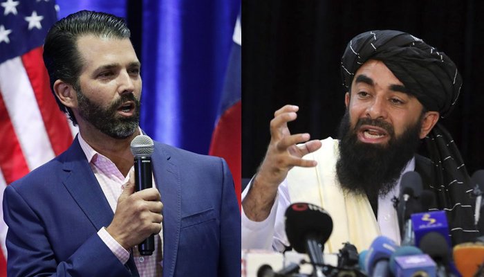 فیس بک سنسر شپ کے معاملے پر ترجمان طالبان اور ٹرمپ جونیئر ایک ہی پیج پر