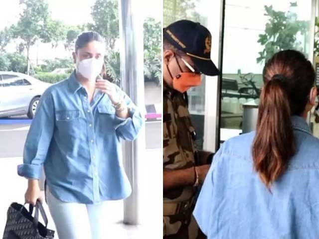 کرینہ کپور کو سیکیورٹی اہلکاروں نے ایئرپورٹ پر روک لیا