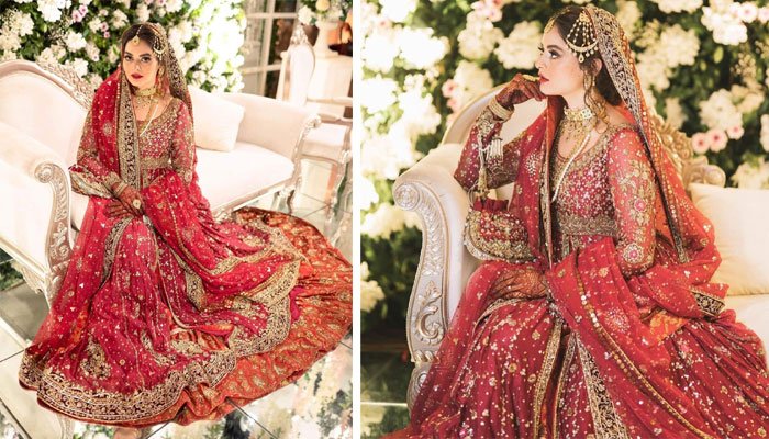 منال خان کا عروسی لباس کہاں اور کتنے کاریگروں نے تیار کیا؟
