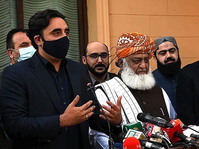 بلاول بھٹو کی فضل الرحمان سے ملاقات، پارلیمان میں حکومت کو ناکام بنانے پر گفتگو