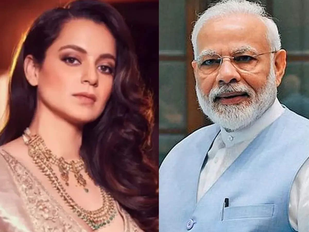 Kangana Ranaut and Narendra Modi
