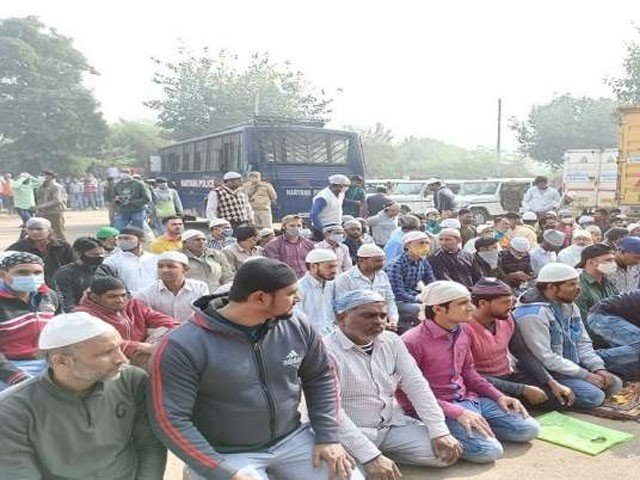 کھلی جگہوں پر نماز برداشت نہیں کی جائے گی، وزیراعلی ہریانہ کی دھمکی