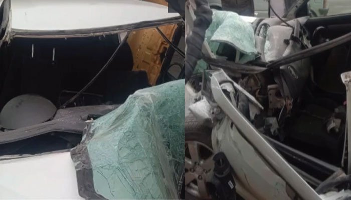 مری روڈ پر خوفناک ٹریفک حادثہ، 4 دوست جاں بحق