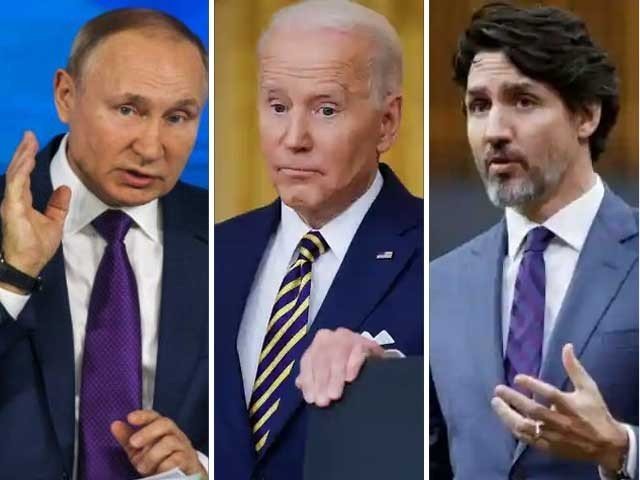 روس کا امریکی صدر اور کینیڈین وزیراعظم پر پابندی کا اعلان